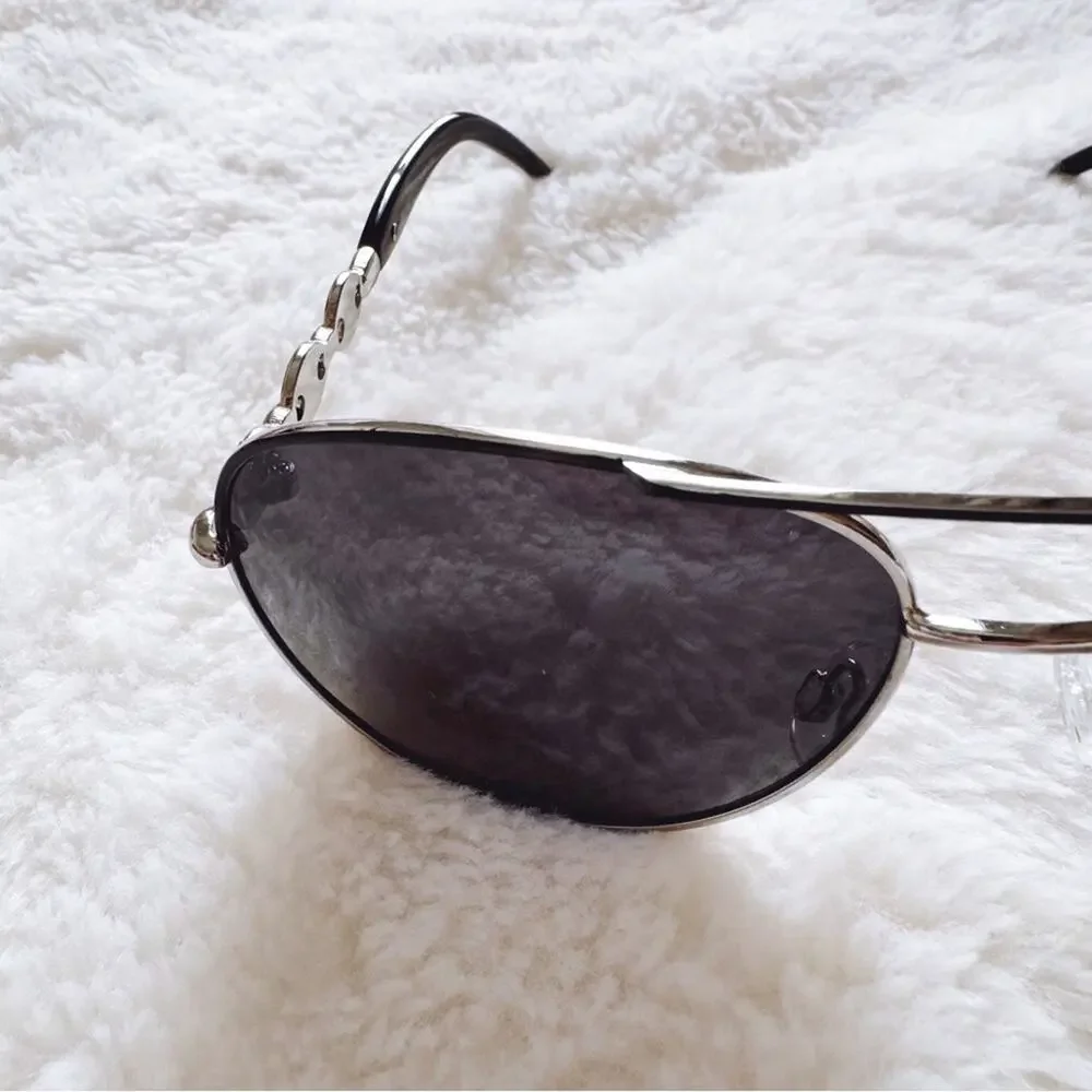 Brock Black Sleek Aviator Sunglasses